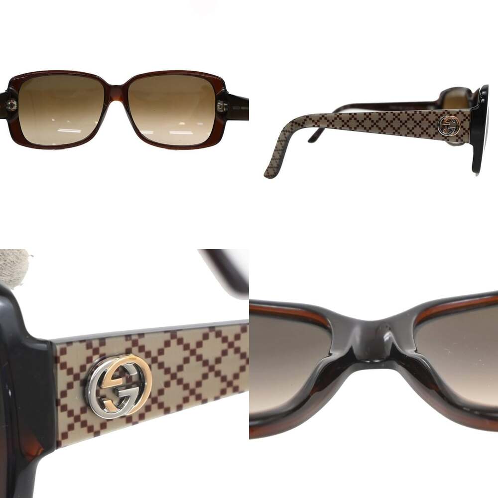 Gucci Plastic Interlocking G Sunglasses Brown - image 3